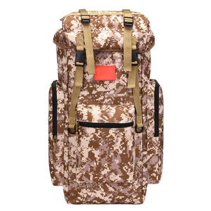 กระเป๋าเป้สะพายหลังกันน้ำกลางแจ้ง 80L ความจุขนาดใหญ่เดินป่าตั้งแคมป์กระเป๋าเดินทางสายรัดปรับได้สีทึบไม่จำกัดเพศ - Product Image 2