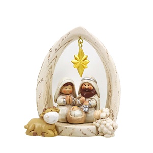 Buena calidad Madre Virgen María y Niño Jesús resina Natividad estatua estatuilla - Product Image 1