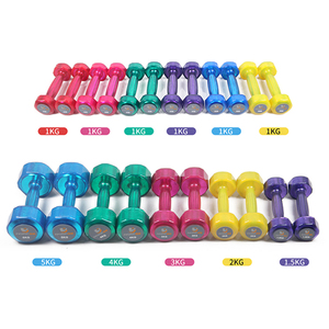 Set di Manubri Kylinfit <span class=keywords><strong>da</strong></span> 10 <span class=keywords><strong>kg</strong></span> in PU Rivestiti in Gomma Riempiti d'Acqua per <span class=keywords><strong>Palestra</strong></span> - Product Image 2
