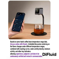 Thermomètre à café numérique DiFluid Moment avec capteur infrarouge sans contact pour référence de saveur en temps réel pour le café expresso et le café filtre