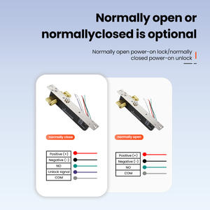 mortaise électrique à boulon personnalisé gâche électrique à clé réglable DC12V Serrure de porte électrique Contrôle d'accès - Product Image 4