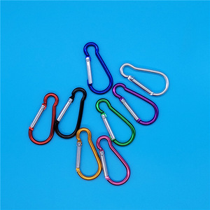 Nhôm #5 Kích Thước 48Mm Mini Kim Loại Carabiner Du Lịch Ngoài Trời Cắm Trại Móc Chai Nước Keychain Phụ Kiện Snap Hooks - Product Image 5