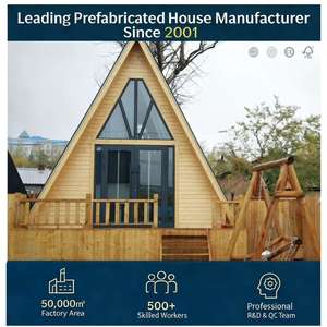 <span class=keywords><strong>Casa</strong></span> Modular de Madera Rústica de Estilo Europeo, Villa Prefabricada, Cabaña Triangular, Diseño Ecológico, Fácil Instalación para Resort Rural - Product Image 1