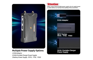 Kit Extensor Inalámbrico de Video 5.8G 300M, Transmisor y Receptor Inalámbrico HDM 1080P, Baterías NP-F para Transmisión de Video con Cámara DSLR - Product Image 5