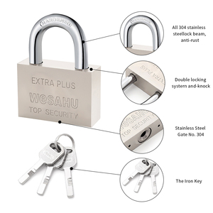 <span class=keywords><strong>Cadenas</strong></span> en fer carré galvanisé personnalisé de tailles multiples <span class=keywords><strong>avec</strong></span> serrure à clé <span class=keywords><strong>cadenas</strong></span> de boîte de rangement de dortoir scolaire - Product Image 4