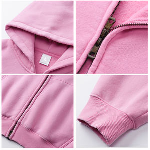 하이 퀄리티 스트리트웨어 의류 제조 업체 전체 집업 까마귀 고민 빈티지 까마귀 대량 공급 박시 헤비급 까마귀 - Product Image 3