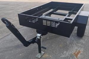 Remorque de camion à 2 roues EPT avec capacité de charge de 1000 kg, dimensions 1800x1180x860, clôture pour le transport d'équipements de pompage d'eau - Product Image 2
