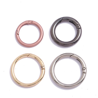 Alliage de zinc 38mm multicolore cercle mousqueton joints toriques sac à main sangle fermoir mousqueton Clip boucle ressort sac matériel pièces