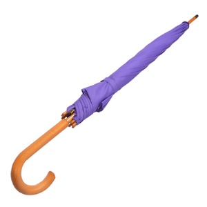 Luxury Modern Sunny Kinte Wooden <b>Frame</b> Manual Windproof Straight Umbrella <b>Large</b> Purple Guangzhou 23inch 103cm Back to School - Product Image 3
