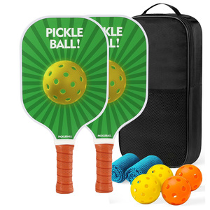 Juego de palas de Pickleball con pelotas, bolsa de malla, mango antideslizante, equipo de entretenimiento al aire libre, 12 piezas - Product Image 4
