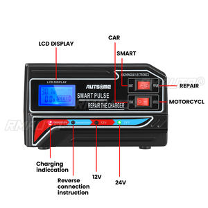 AUTSOME Cargador de Batería Eléctrico Universal de 12V/24V para Automóviles, Camiones, Barcos y Motocicletas - Product Image 2