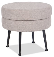 Pouf ottoman moderne de luxe avec pieds en métal, chaise de salle à manger en velours coloré pour restaurant, hôtel, café, villa
