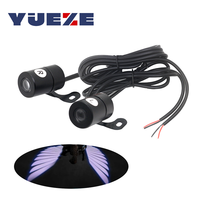 Feux de projection LED Ailes d'Ange pour moto, éclairage de bienvenue, lumière décorative modifiée pour moto, lampes laser LED Ailes d'Ange