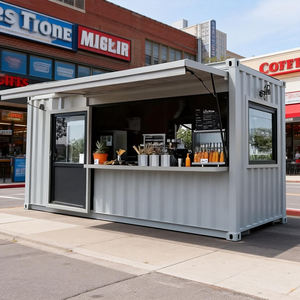 Boutique mobile extérieure 10ft 20ft, bar et café contemporains en conteneur, magasin <span class=keywords><strong>de</strong></span> proximité modulaire et mobile - Product Image 3