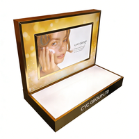 Présentoir portable en acrylique pour parfums, cosmétiques et soins de la peau, présentoir de comptoir pour testeurs, étagère d'exposition, affiche LOGO personnalisée