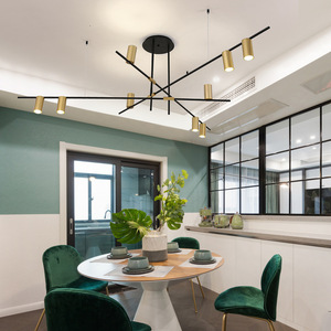 Moderna illuminazione <span class=keywords><strong>lampadario</strong></span> nordic design girevole ramo faretto led lampadari di soggiorno - Product Image 2