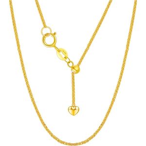 Xinfly Customizable Luxury Chopin <b>Necklace</b> Au750 Adjustable Extension Chain 18K <b>Solid</b> Pure Gold Fine Chokers <b>Necklaces</b> - Product Image 2