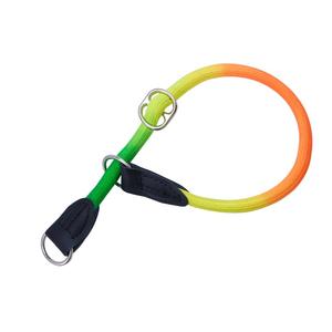 Moda Color Productos para mascotas Ajustable y PU Cuero Nylon Cuerda colorida Correas Collar de perro al por mayor - Product Image 2