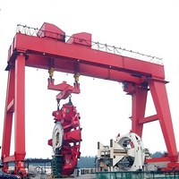 Grue de tunnel de type DMG avec moteur PLC et roulement, capacité nominale de 400T, hauteur de levage de 26M