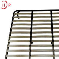 Cadre de lit en bois de peuplier Huajiapin B0508 Foshan, emballage standard de luxe, style KD, sommier à lattes, acier inoxydable, robuste et durable
