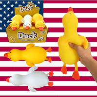 Canard géant moelleux de 36 cm, jouet sensoriel anti-stress, canard en caoutchouc jaune de 14 pouces, canards géants, balle anti-stress, jouets à presser pour la décompression