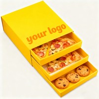 Cajas de Cartón Deslizantes para Pizza, Embalaje de Alimentos Personalizado de Fábrica OEM al por Mayor, Cajas de Pizza de Múltiples Niveles