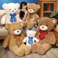 Nouveaux ours en peluche avec nœud papillon, jouets en peluche doux, poupées compagnons en peluche, cadeaux d'anniversaire, vente directe d'usine, vente en gros
