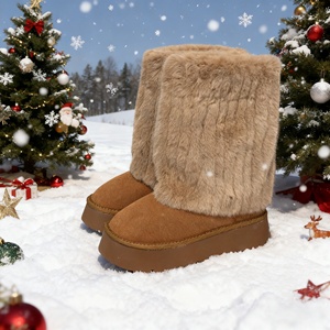 Botas de Invierno para Mujer 2026, Envío Directo, Antideslizantes, de Piel de Oveja, hasta la Rodilla, con Plataforma, de Cuero Genuino, Botas Largas para Mujer - Product Image 2