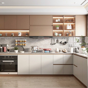 Mobili in Legno Modulari di Design Moderno <span class=keywords><strong>Standard</strong></span> Europeo, Armadietti da Cucina e Cantinette Su Misura per Tutta la Casa - Product Image 2