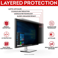 Pantalla extraíble antideslumbrante de 2 vías para ordenador, filtro de corte de luz azul para Apple iMac, monitores de 21,5 y 27 pulgadas, color negro