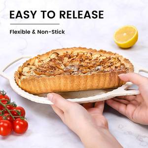 Moule à pain et gâteau en silicone MUYULINS, rond, antiadhésif, sans BPA, avec cadre métallique renforcé, certifié LFGB, pour toasts et brownies - Product Image 3