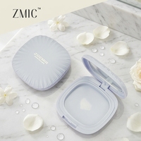Boîtier vide carré pour poudre compacte, étui d'emballage pour blush, palette en plastique pour correcteur de sourcils, jolie palette de fards à paupières en crème