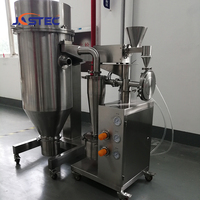 Broyeur à jet d'air 2μm sans poussière, pulvérisateur industriel pour la mouture de poudres alimentaires, cosmétiques, chimiques et de matériaux de laboratoire