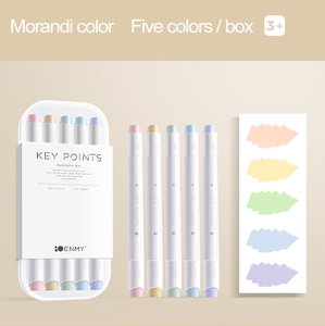 Juego de Marcadores de Doble Punta Morandi, Material Escolar de Colores Claros con Logotipo Personalizable Disponible en Varios Colores - Product Image 6