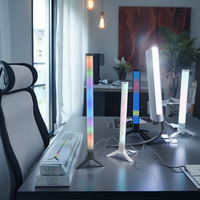 Barres lumineuses RVB contrôlées par application intelligente, synchronisation musicale, lampe de bureau à LED pour salle de jeux, éclairage de bureau à domicile moderne alimenté par USB