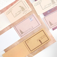 Vente en gros 50 feuilles bloc-notes notes rétro indésirable Journal Scrapbooking autocollants bureau école papeterie