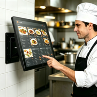 Système d'affichage de cuisine (KDS) TCANG A8S 15,6 pouces, terminal de point de vente Android étanche et résistant à l'huile, gestion des commandes de cuisine pour restaurants