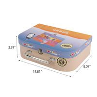 Boîte de rangement cosmétique pliable élégante et créative personnalisée, boîte de voyage miniature de qualité supérieure, emballage magnétique, boîte cadeau avec poignée en cuir