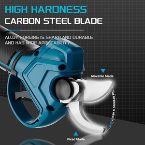 Power Shears Rechargeable 35mm Cutting Capacity Double Cut Electric Garden Shears For Thick Branches Fruit Tree Trimming - Product Image 3