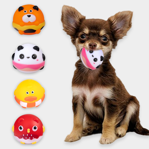 Üretici Toptan Satış Karikatür Hayvan Şeklinde Ses Çıkaran Toplar Tüm Boyutlardaki Köpekler İçin Etkileşimli Çevre Dostu Köpek Oyuncakları Rahatlatıcı - Product Image 1