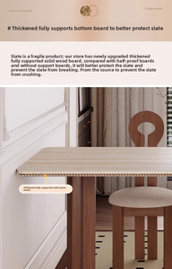 <span class=keywords><strong>Tavolo</strong></span> da pranzo in legno massello Vintage americano, lastra di roccia a 2 fori, isola della <span class=keywords><strong>penisola</strong></span> retrò francese, piccolo appartamento a casa - Product Image 5