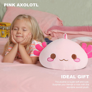 도매 30cm Kawaii 다양한 색상 멕시코 Axolotl 도롱뇽 애니메이션 봉제 완구 부드러운 인형 동물 인형 귀여운 Axolotl 베개 - Product Image 3