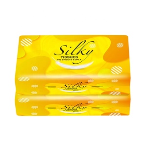 Pulpa de madera virgen, pañuelo Facial impreso personalizado, alta calidad, 2 capas, color blanco, nuevo diseño, 2022 - Product Image 5