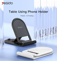 C141 Yesido Nouveauté Support de Téléphone Portable Pliable en Plastique pour Voiture ou Bureau