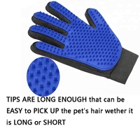 Gants de toilettage pour animaux de compagnie en silicone personnalisés, gants de toilettage pour animaux de compagnie avec 260 pointes de toilettage