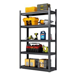DB 72\"H Heavy Duty 5 Tier Metal <b>Storage</b> Shelves 2000LBS Adjustable Industrial Garage <b>Shelving</b> Easy-to-Use <b>Storage</b> Solution - Product Image 4