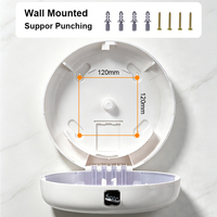 Distributeur de papier à alimentation centrale mural en plastique ABS grande capacité pour rouleaux jumbo – Distributeur commercial Maxi Centerfeed