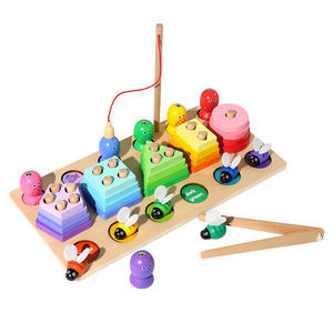 Nuovo prodotto caldo in legno <span class=keywords><strong>3</strong></span> in 1 ape frutta giocattolo Puzzle educazione precoce forme geometriche abbinate pesca Montessori <span class=keywords><strong>giocattoli</strong></span> <span class=keywords><strong>per</strong></span> <span class=keywords><strong>bambini</strong></span> - Product Image 1