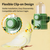 Nouvelle mangeoire pour perroquets et canaris avec abreuvoir à tétine, bouteille d'eau automatique pour poulets, en plastique