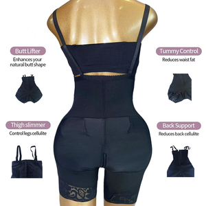 Short gainant taille haute pour tous les jours, contrôle ferme, antibactérien, sans couture, rehausseur de fessier, en Spandex/Nylon, effet <span class=keywords><strong>gaine</strong></span> amincissante - Product Image 5